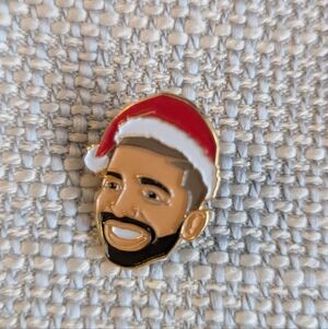 Festive Santa Hat Enamel Pin